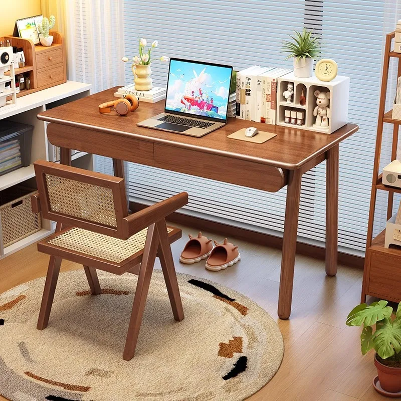 Solid woodModern simple Nordic computer  Household small apartment Student learning writing  Bedroom