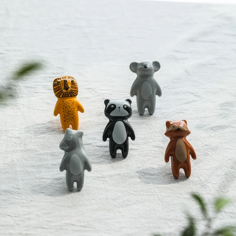 Keramik Karton Knopf Panda Fuchs Koala Esel Geformt Kinder Zimmer Hardware Museum Kabinett Knöpfe Schublade Knöpfe Schrank Griff