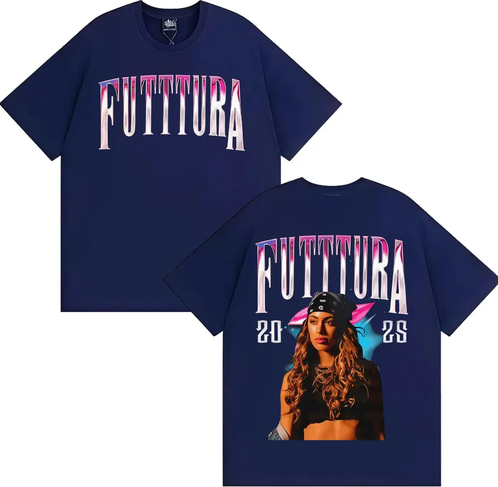 Singer TINI STOESSEL La Triple T Futtura 2025 Tour T-shirt Men Women Clothing Fashion Hip Hop T Shirts Summer Tops Cotton Tshirt