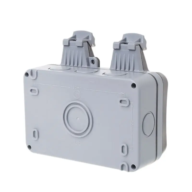 Outdoor Wall  Socket IP66 Weather&Dust Proof Power Outlet EU Standard