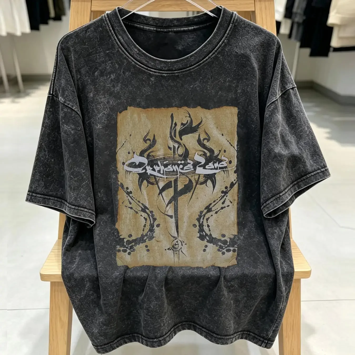 washed T Shirt ORPHANED LAND NEVER ENDING WAY OF ORWARRIOR NEW OFFICIAL METAL BAND long or short sleeves vintage Washed