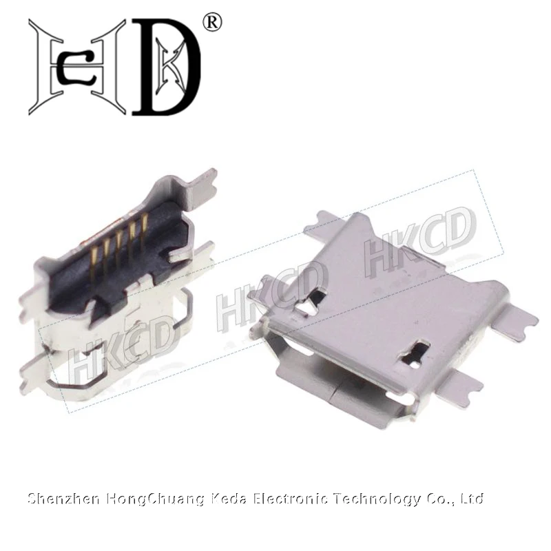 10pcs 5 Pin SMT Socket Connector Micro USB Type B Female Placement 12 Models SMD DIP Socket Connector