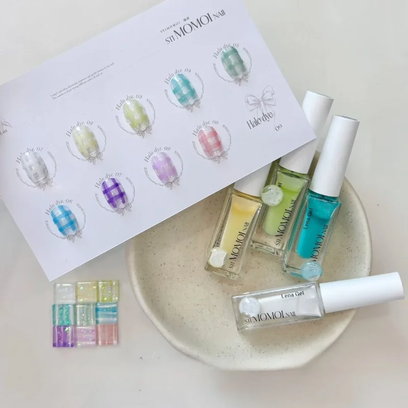 9 Colors 7ml Ink Marbling Liquid Quick Gradient Watercolor Marble Nail Art Gel Freehand Painting Artistic Design For manicure
