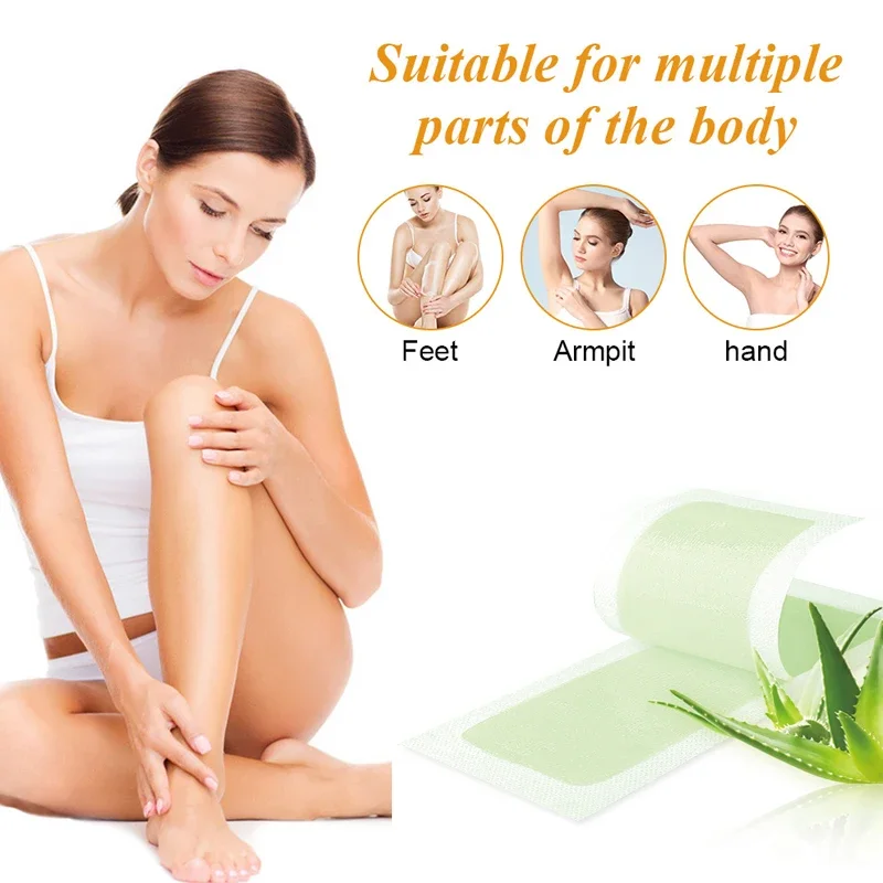 

60 шт., восковые полоски для депиляции лица, шеи, рук, ног