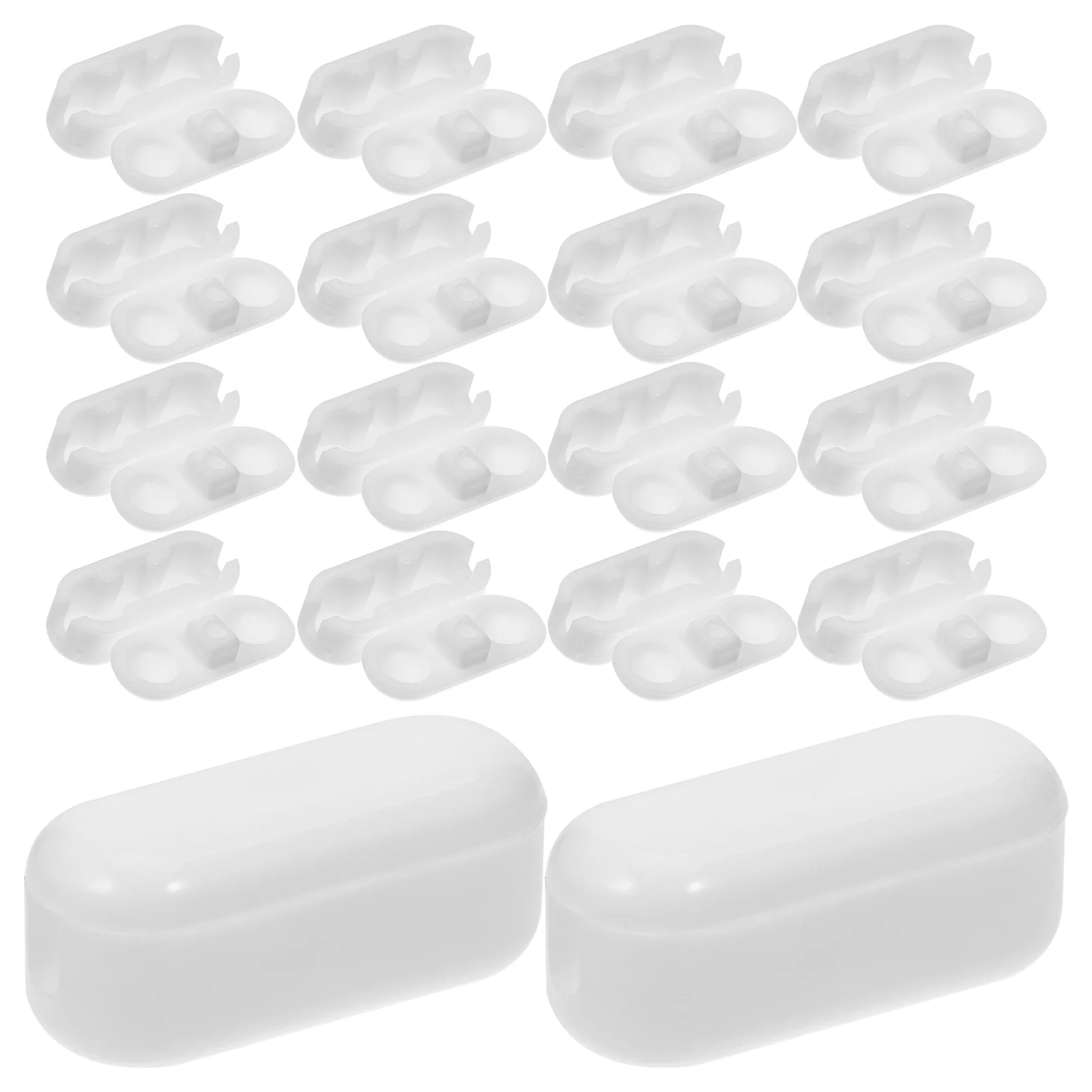 

20pcs Bead Curtain Buckle Vertical Blind Clips Replacement Window Cord Connector Plastic Chain Accessories House Office