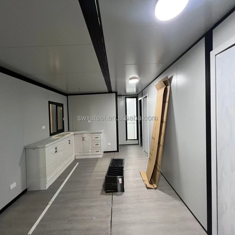 30ft Customized Modern Container House with Outdoor Deck Fast Build Modular Prefabricated Building for Office/School Use
