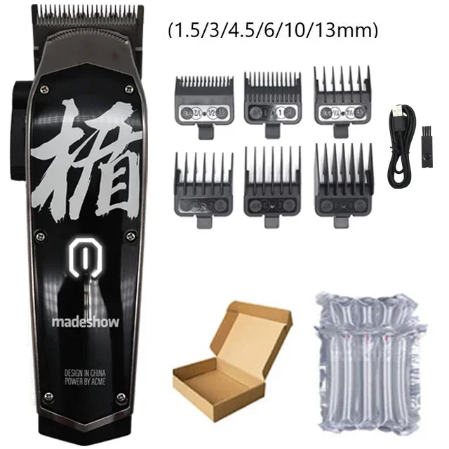 Madeshow M10 Professionelle Haarschneidemaschine, Haarschneider für Männer, verstellbare kabellose Haarschneidemaschine für Friseure, Bartschneider