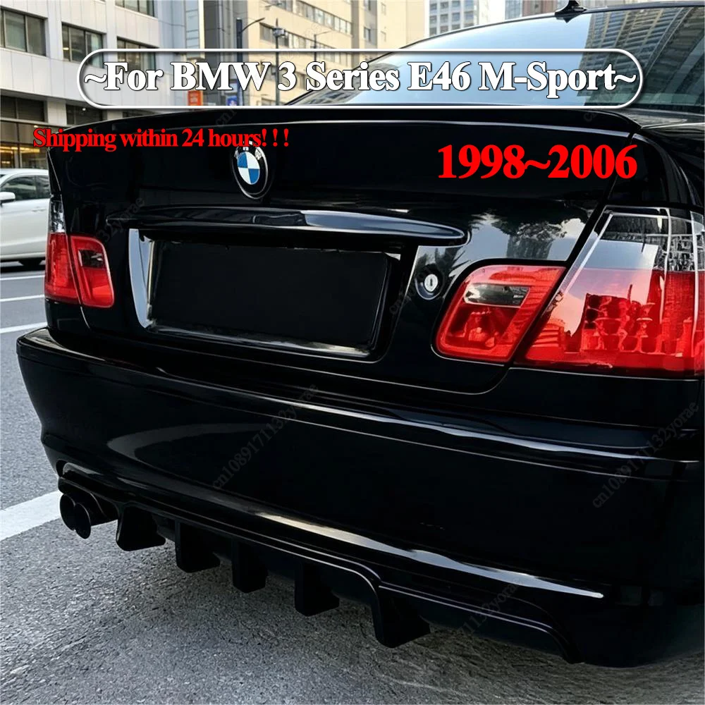 Für BMW 3er E46 M-Tech 320i 320ci 325i 325ci 330i 330ci M-Sport 1998-2006 Auto Heckdiffusor Heckstoßstangenlippe Bodykits Tuning