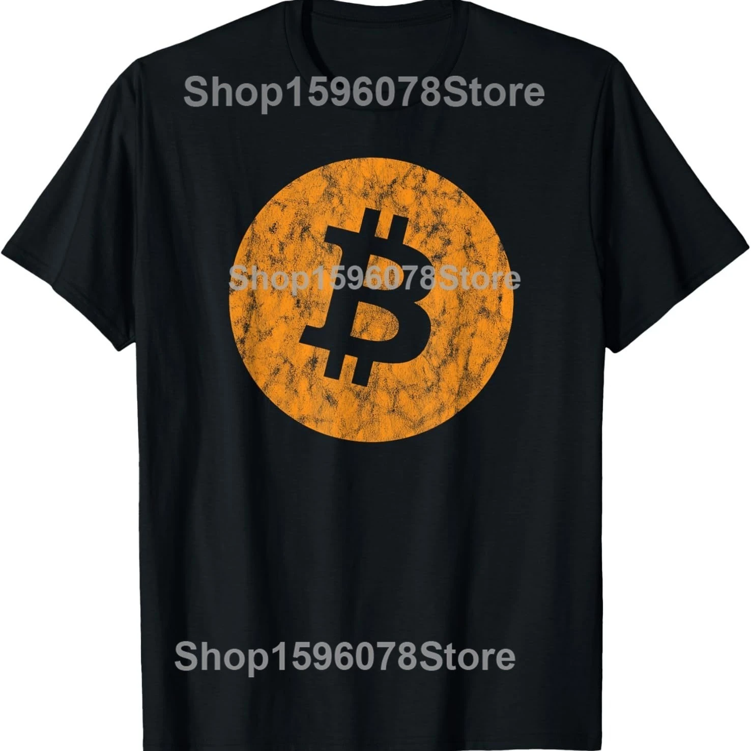 Funny Bitcoin Coin BTC Crypto Currency Traders Blockchain T Shirts Men Money Humor Tee Shirt Short Sleeve Unisex Loose Clothing