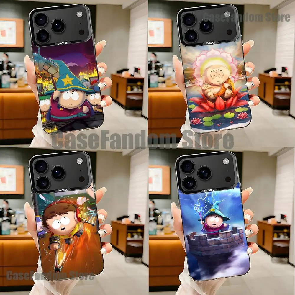 

S-South Cartoon Park For Black Candy Matte Cover iPhone 17,16,15,14,13,12,11,Pro,MAX,Plus