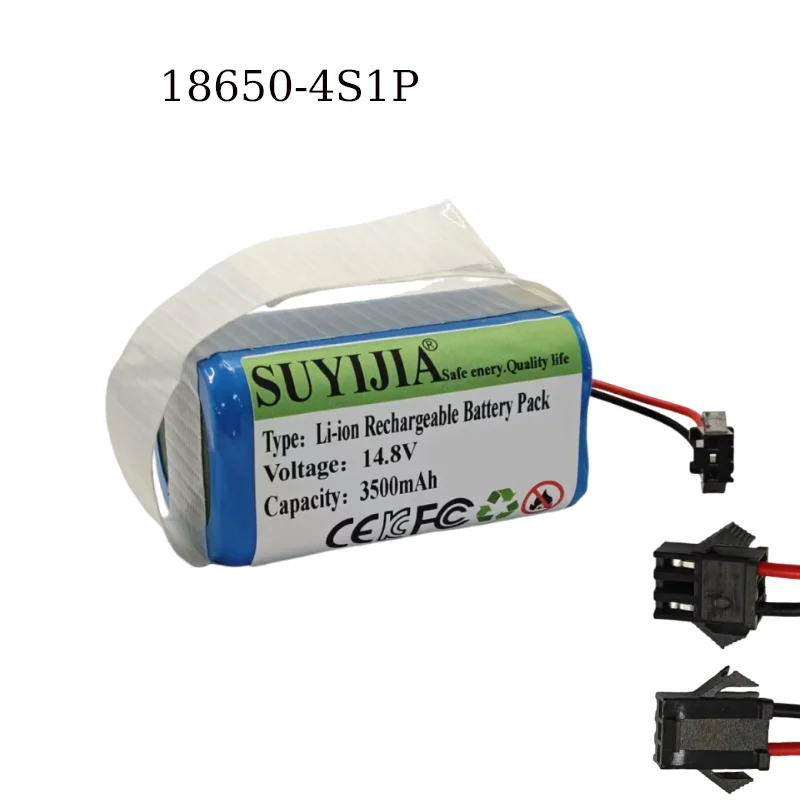 14.8V-4S1P 18650 Battery 3500mAh H18650CH-4S1P Suitable for XIOMI MIJIA Mi Sweeping Robot Essential G1 MJSTG1 SKV4136GL