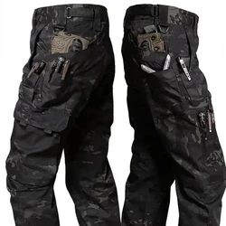 Pantalón táctico para hombre - cargo recto con bolsillos múltiples