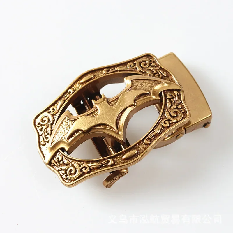 Vintage Animal Imitation Copper Men's Belt Buckle Alloy Gold Automatic Buckle Head High-grade Fashion Style view 5