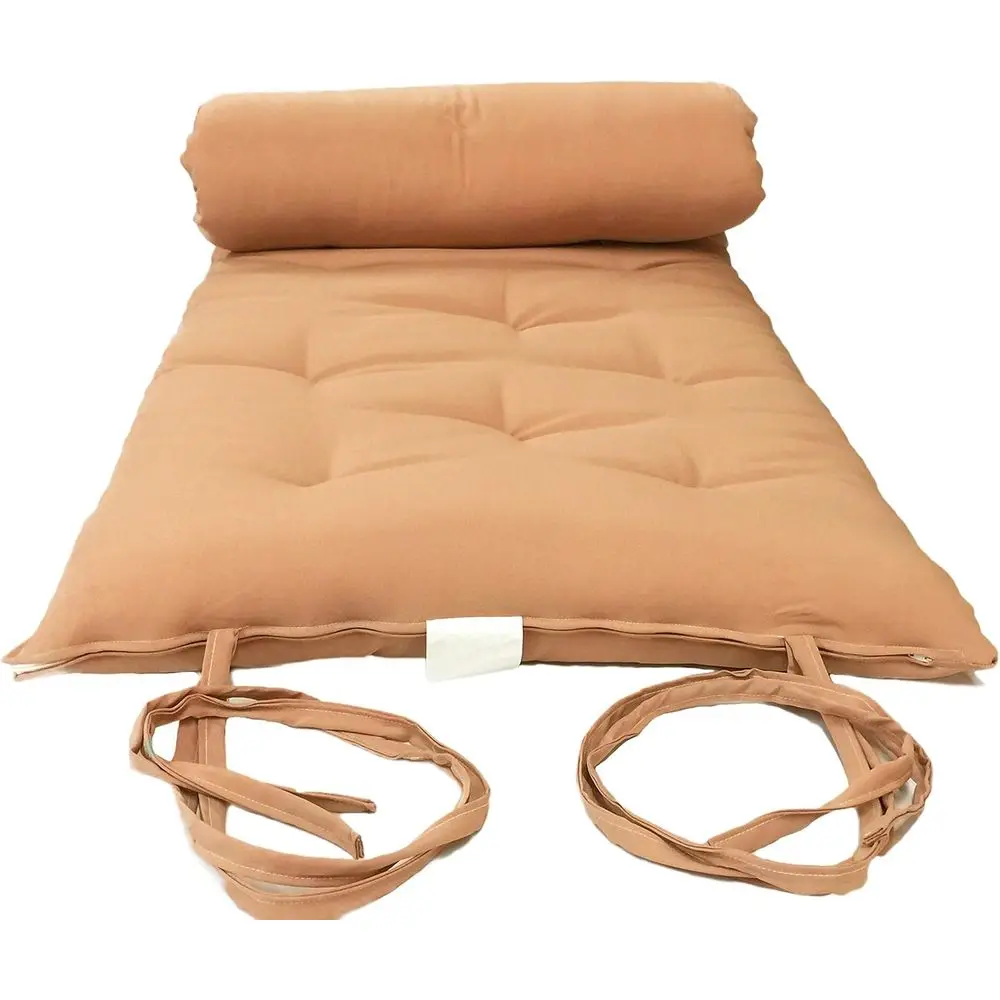 

Twin Size Traditional Japanese loor uton Mattres, Tatami oldable Cushion Mats, Yoga, Meditaion 39" Wide X 80" Long (Peach)