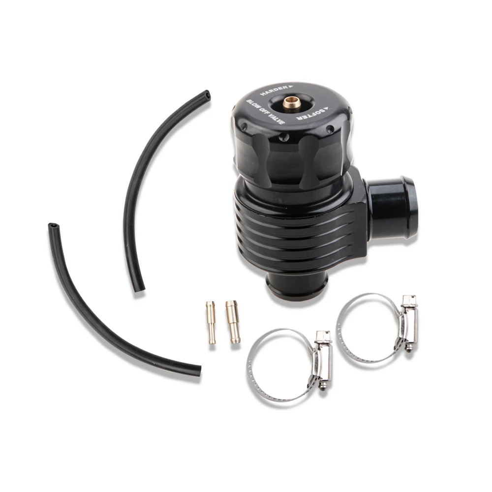 Universal 25mm Black Turbocharger Pressure Relief Valve With Horn Suitable For Various Car Models