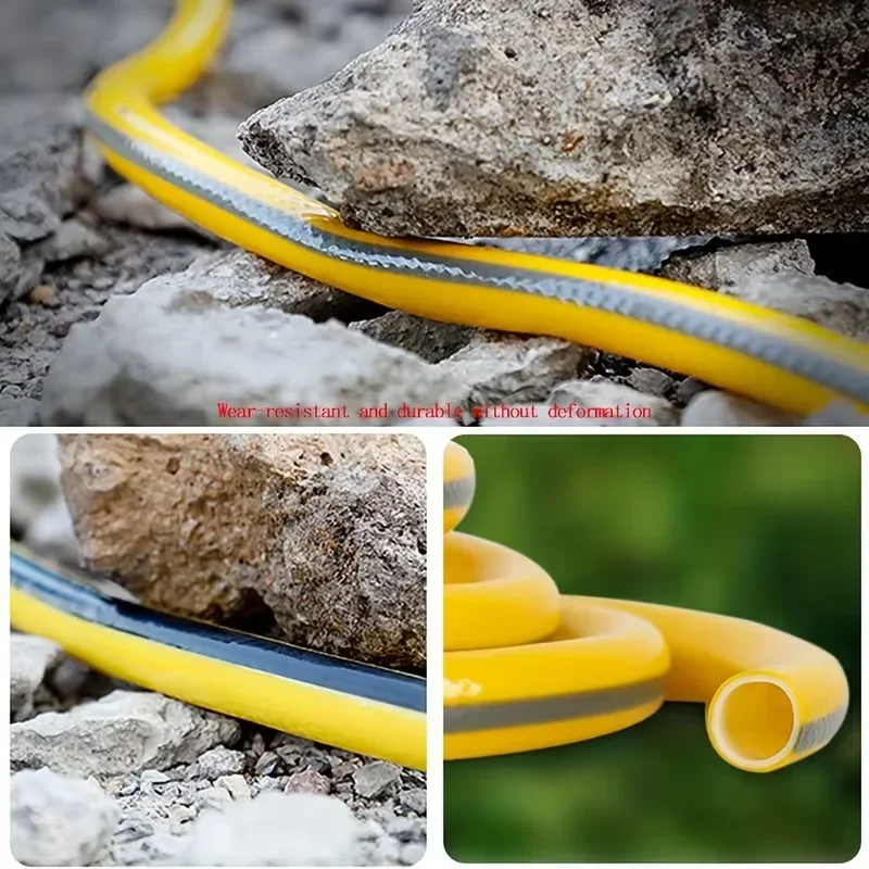 10 m 1/2 Zoll Gummigartenschlauch, verschleißfestes, auslaufsicheres Rohr mit 1/2 Zoll Schnellanschlüssen für die Gartenbewässerung, Autowäsche – Detail 4