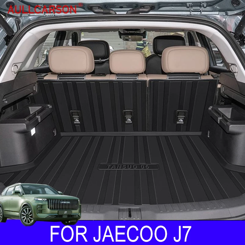 For Chery Jaecoo J7 2023 2024 Trunk Mats TPE Durable Cargo Liner Boot Carpets Interior Waterproof Accessories