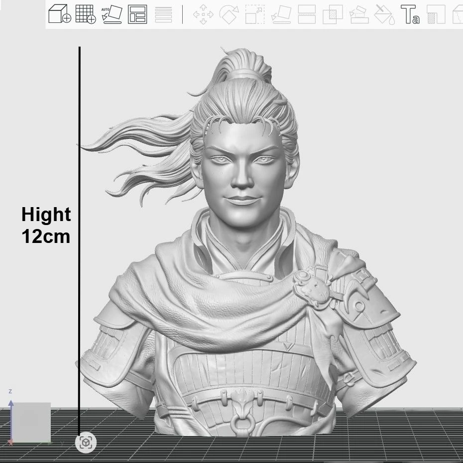 Three Kingdoms Series Zhao Yun 1/6 3d Printed Statue Ancient Celebrities Collectible Ornaments Models Figurines