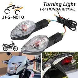 Luces de señal de giro para motocicleta, luz de señal de giro delantera y trasera de plástico, luz intermitente para HONDA XR150L XR 150L