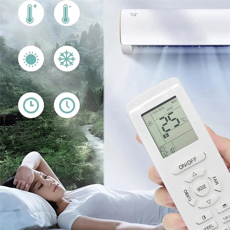 2X YAP1F Air Conditioner Remote Control For GREE YAP1F Home Heating And Cooling Function Replacement Remote Control-[Y03A]