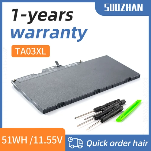 SUOZHAN-batería TA03XL para portátil HP EliteBook 755, 840, 848, 850, serie G4, HSTNN-LB7J, HSTNN-LB7L, HSTNN-I75C-4, 51Wh, 11