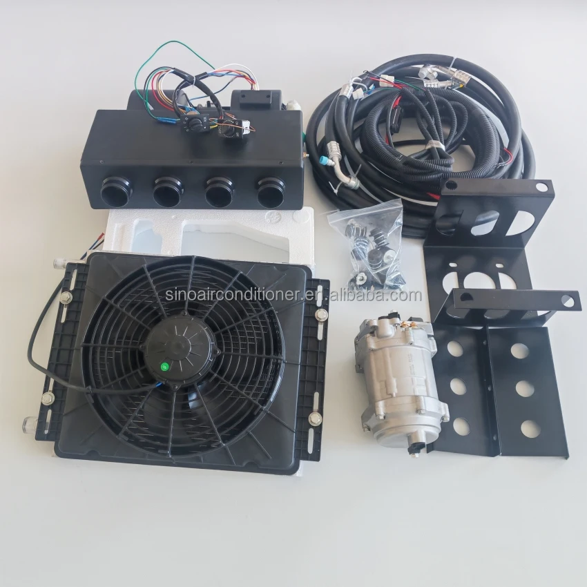 

Cooling Heating Electric 24V Car Under-dash AC Kit Other Auto Air Conditioning System for 12V RV Camper