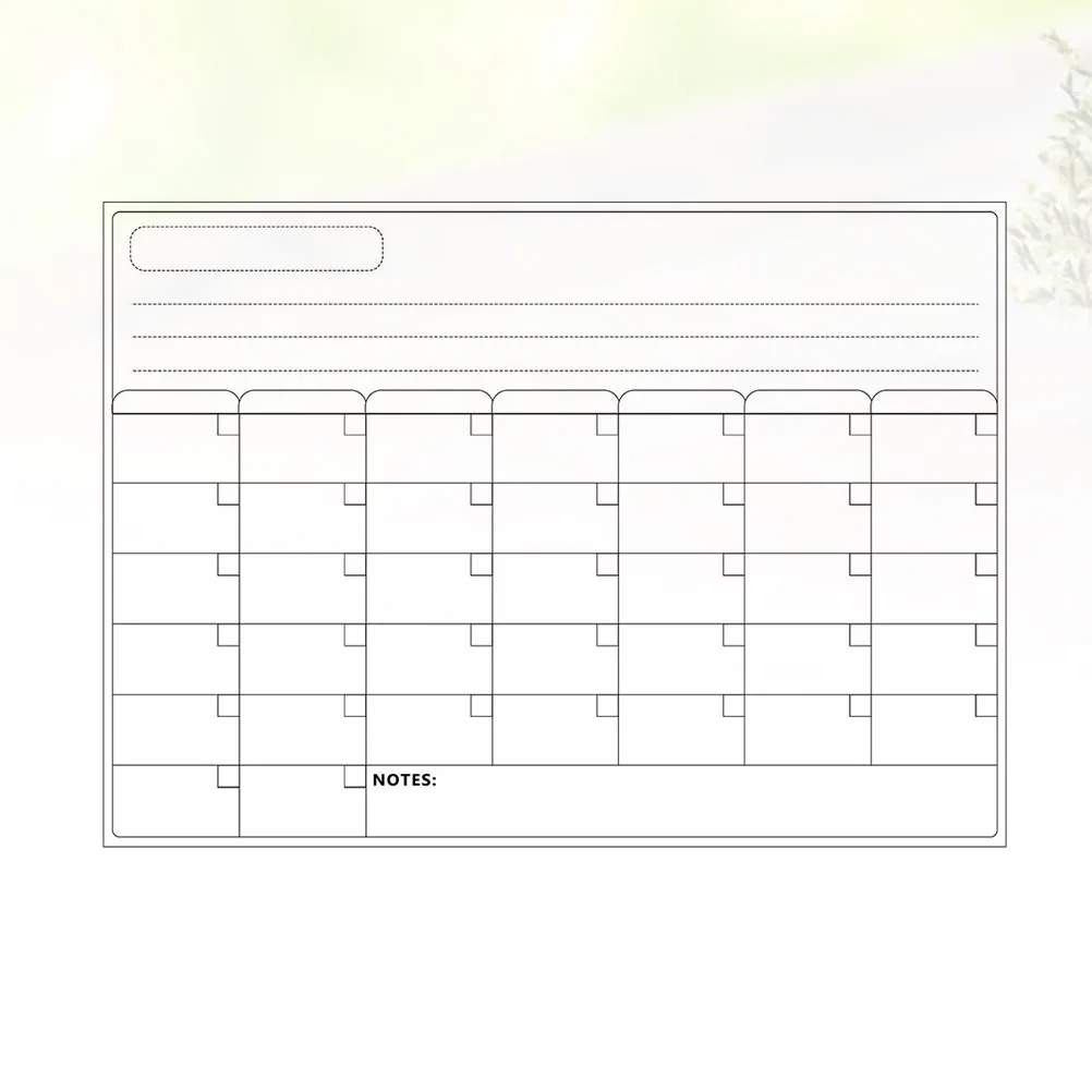 Weekly Plan Whiteboard Post Dry Erase Boards Refrigerator Goal Planner Accessories Fridge Magnet
