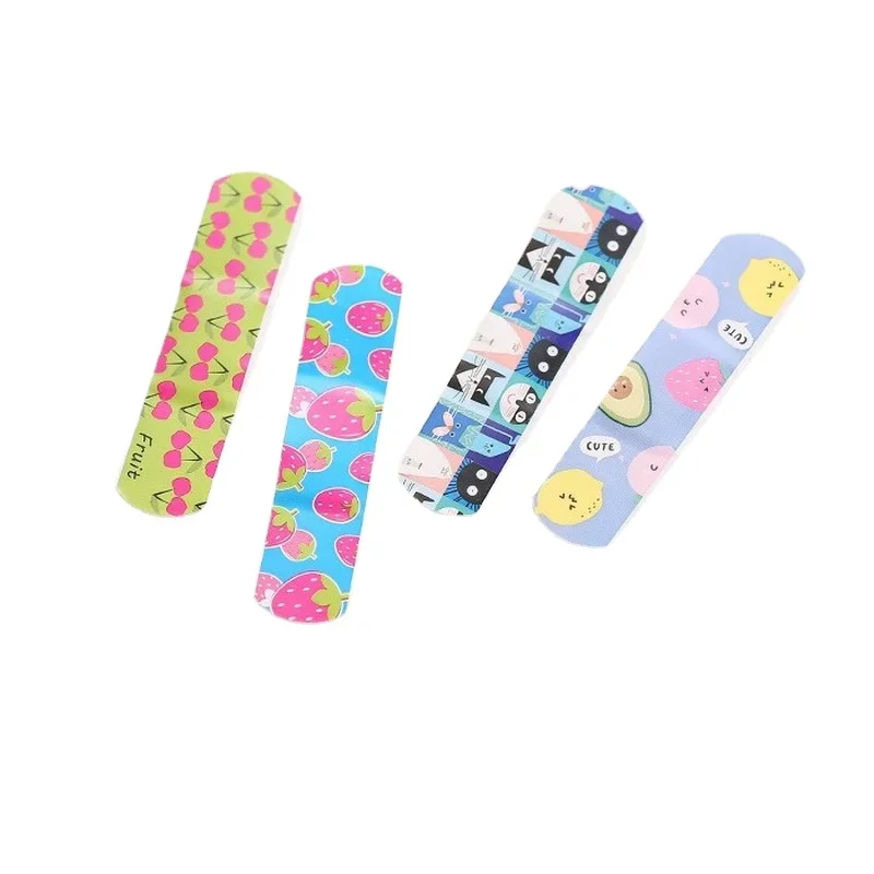 50pcs/set Cartoon Kawaii Band Aid First Aid Strips Wound Dreesing Plaster Woundplast for Children Kids Patch Adhesive Bandages