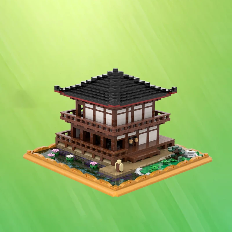 Exquisite new product MOC building block model Zen temple technology modular children's toy gift DIY assembly set
