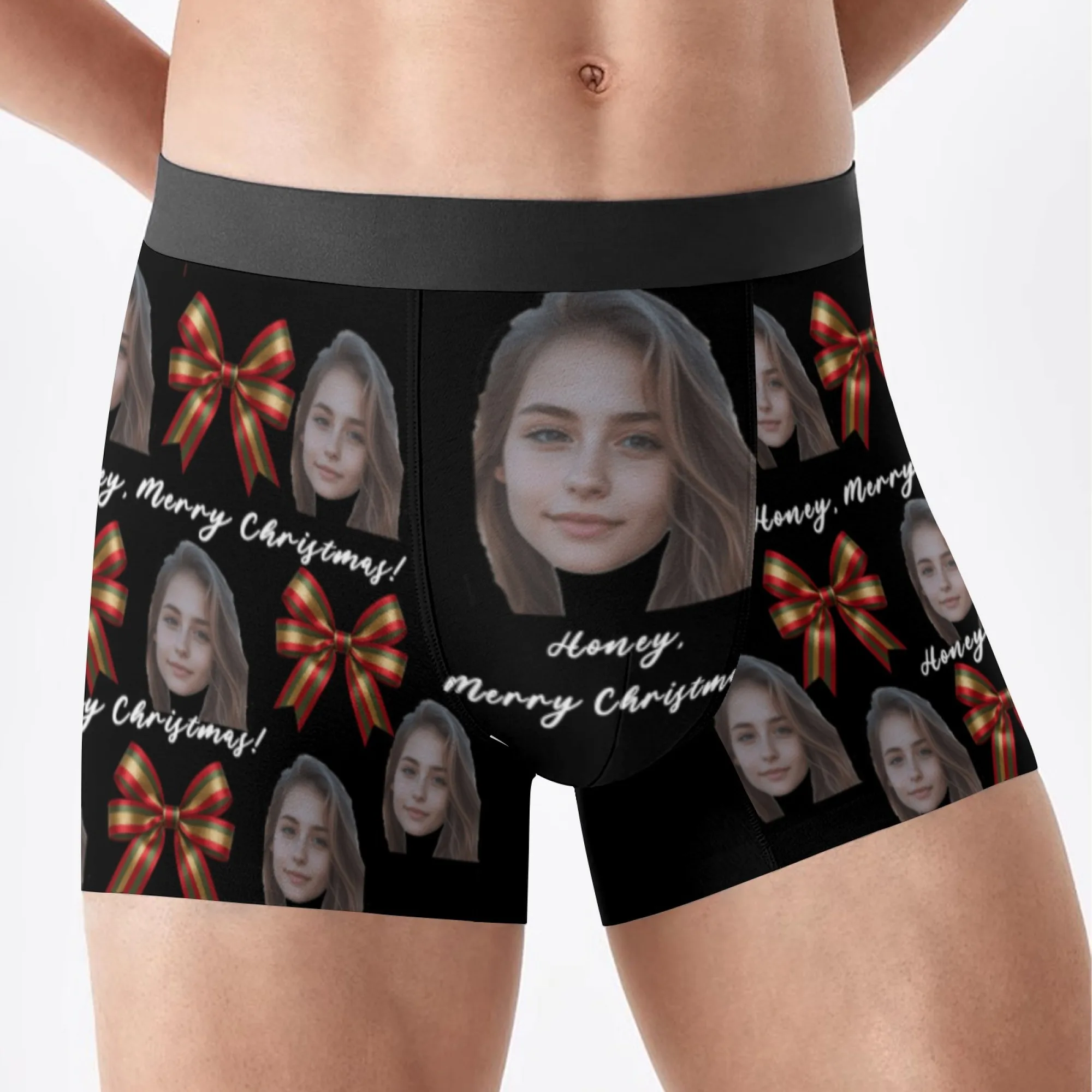 Personalized Face Photo Underwear Custom Boxer Briefs Custom Men Valentine's Day Gift For Husband Anniversary Gift for Dad