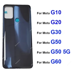 Szklana pokrywa obudowy baterii do Motorola Moto G10 G20 G30 G50 G60 G50 5G Tylna obudowa baterii