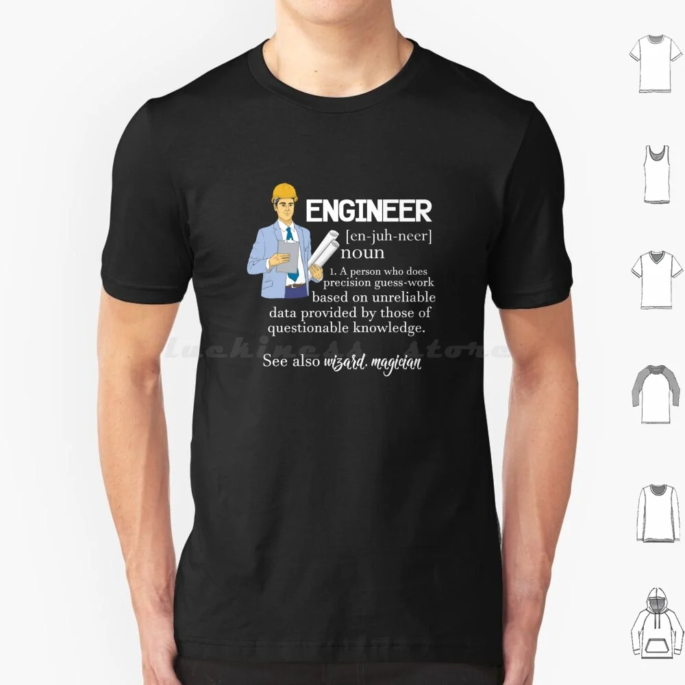 Enigineer Definition Funny Noun Magician T-Shirt T Shirt Big Size 100% Cotton Engineer Engineering Definition Mechanical