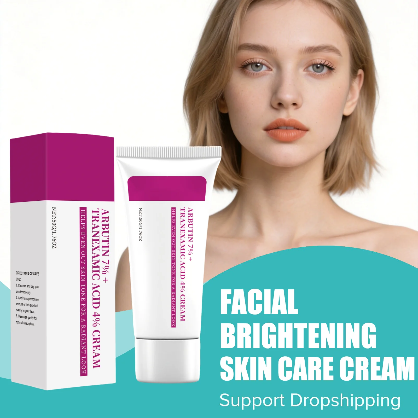 Facial Brightening Skin Care Cream Lighten Dark Spots Even Out Dull Skin Tone Deep Moisturizing Firming Improve Skin Sagging