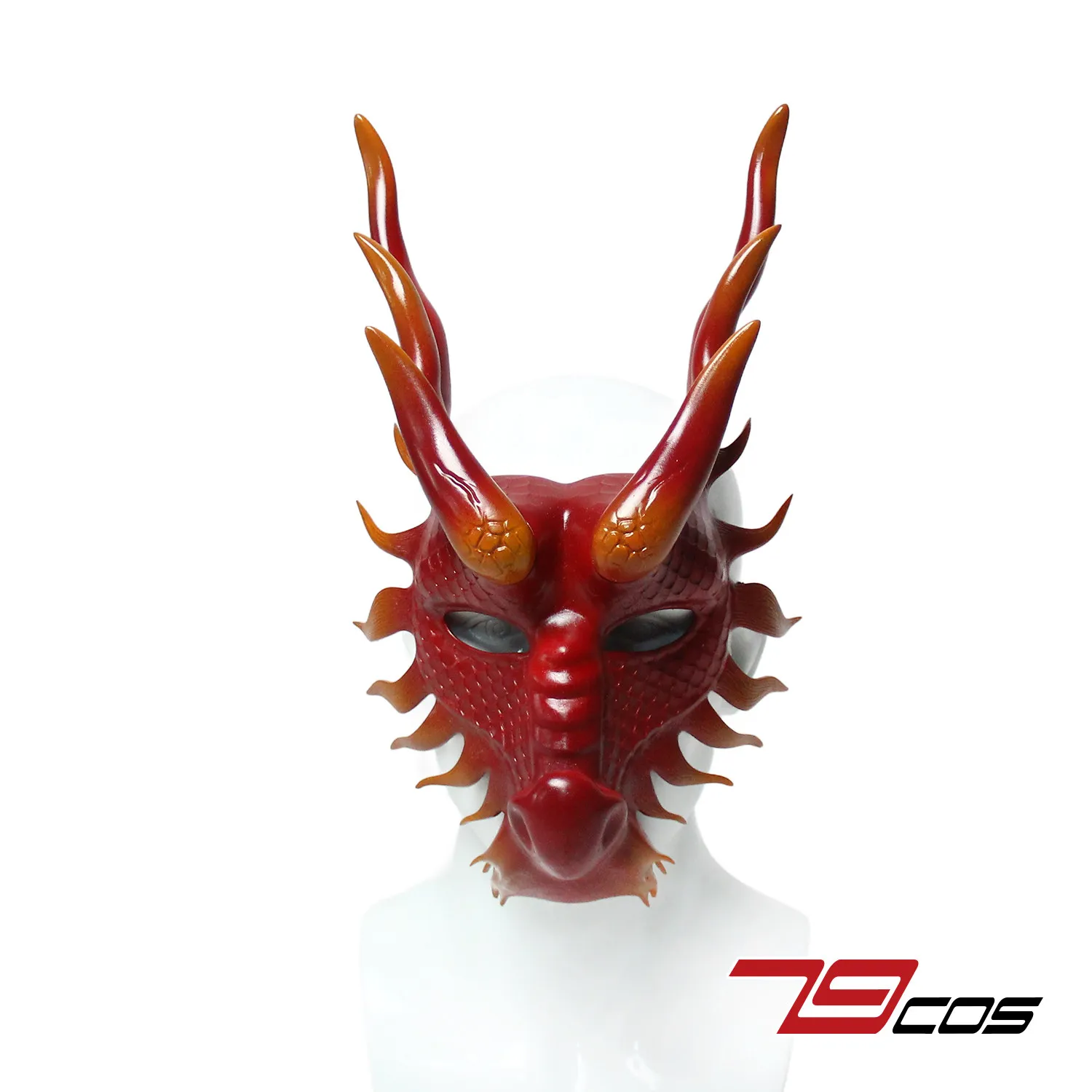 Máscara de Dragón Rojo, Marioneta de la Sombra del Trueno, Accesorios de Cosplay para Halloween, Navidad, Fiestas de Disfraces
