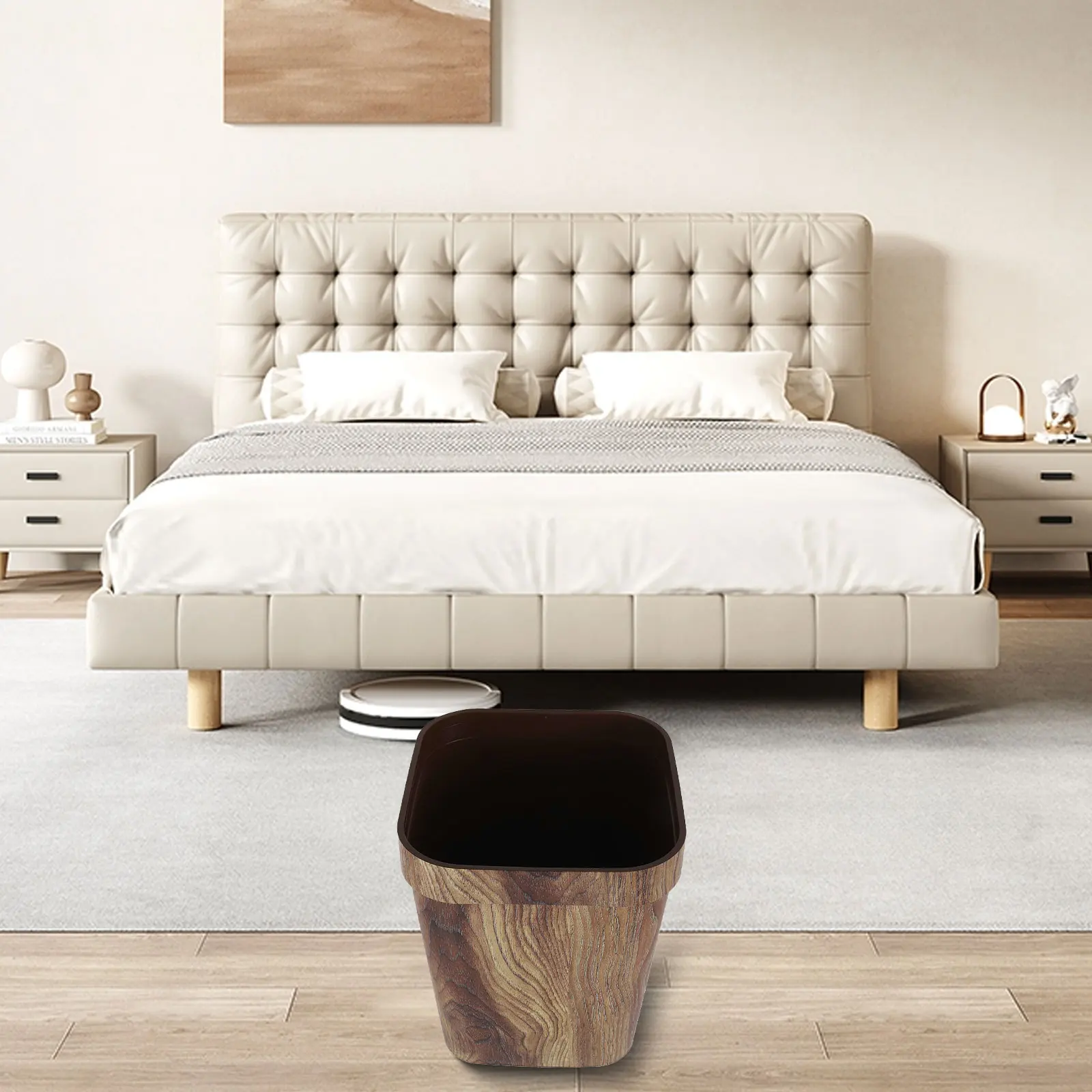 

Пластиковый мусорный бак 14л, мусорный бак для отеля, большая емкость, функциональный дизайн, легкий пластик для спальни