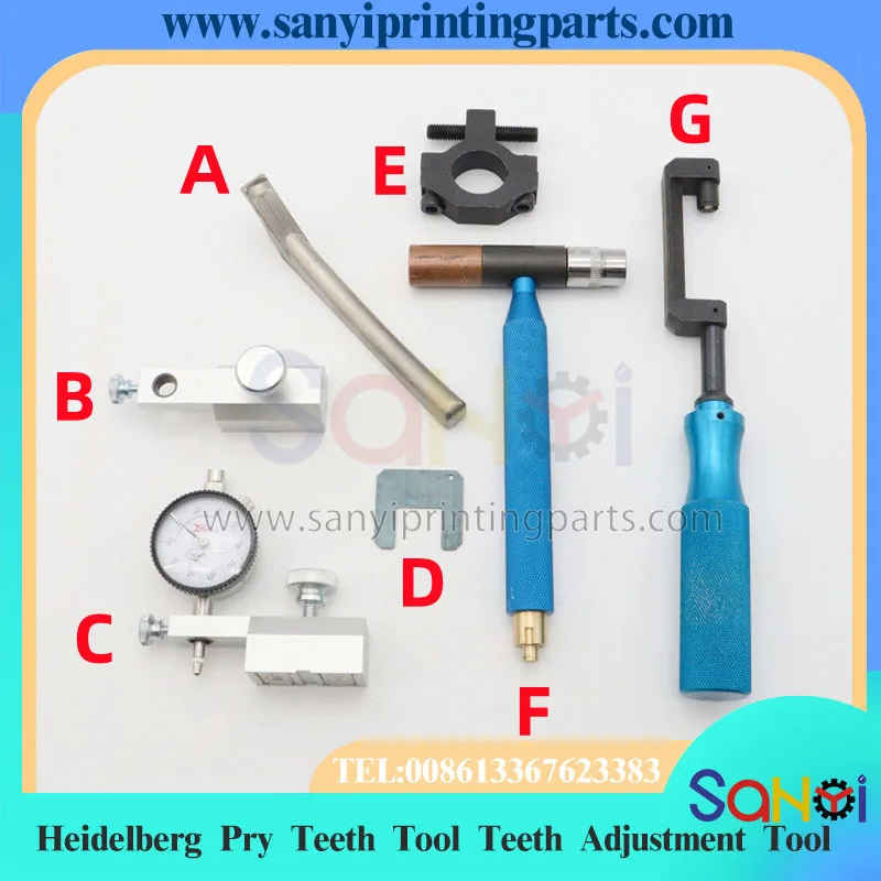 F2.024.024 BV.009.8624 Heidelberg Pry Teeth Tool Tooth Replacement Piece Tooth Adjustment Tool Triangle Tooth Adjustment Hook