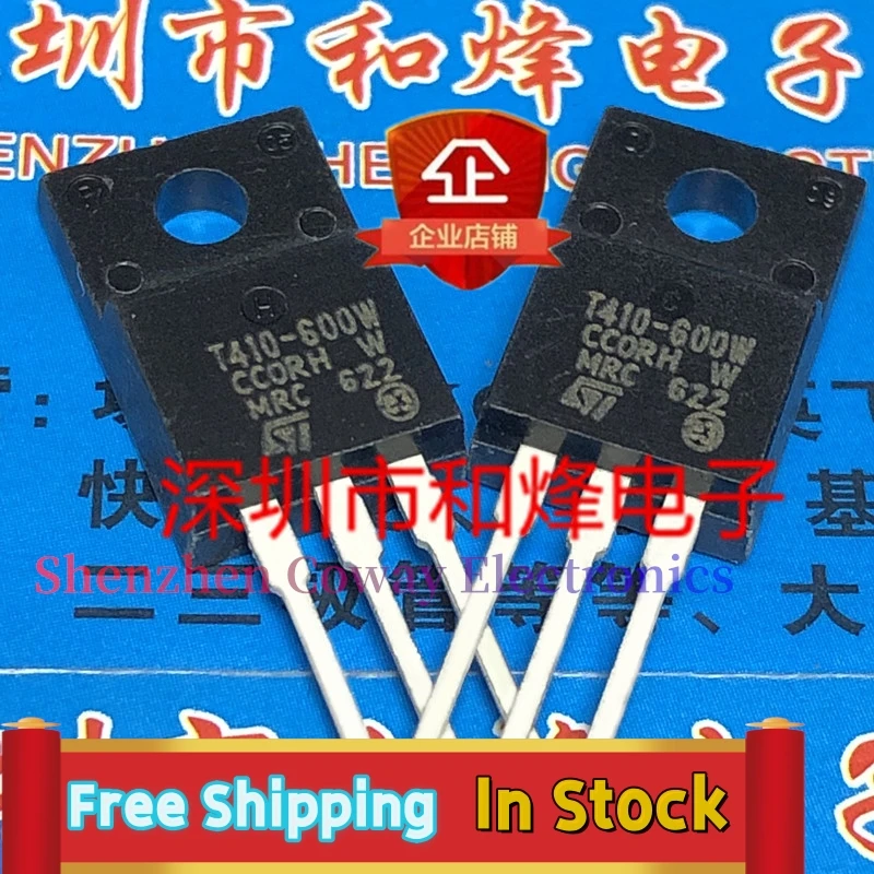 10PCS-30PCS  T410-600W  TO-220F 600V 4A       In Stock Fast Shipping