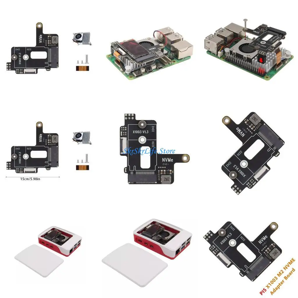 

E65E X1003 PCIE to NVME SSD Expansion Board with Heat Sink for 5