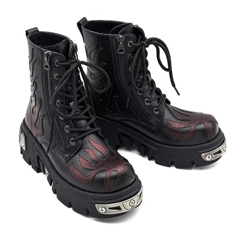 

Fashionable Retro Women's Small Leather Boots Sexy Soft Soled Retro Washed Derby Shoes Charming Workwear for Men And Women