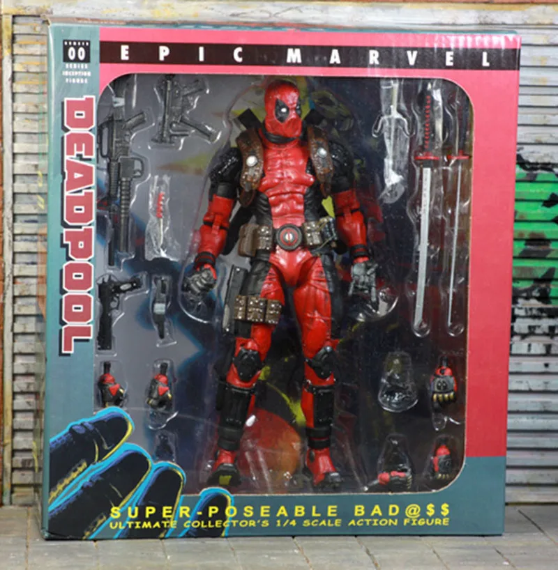 Hot Toys Marvel X-men Deadpool Action Figures Comic Version Collectable Movable Model Doll Children Gifts Desktop Ornaments Toy