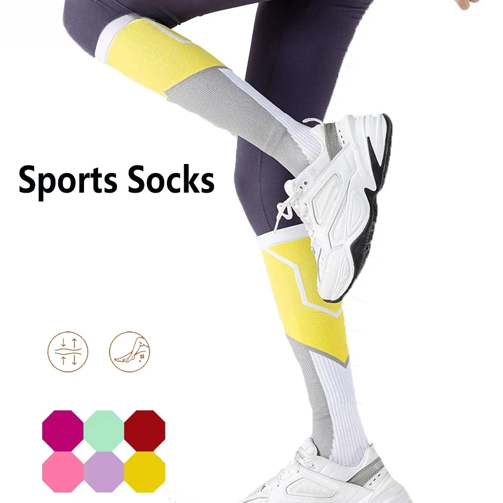 1 Pair 20-30 mmHg Compression Socks - Athletic Support for Running/Gym/Cycling, Men & Women Circulation Socks