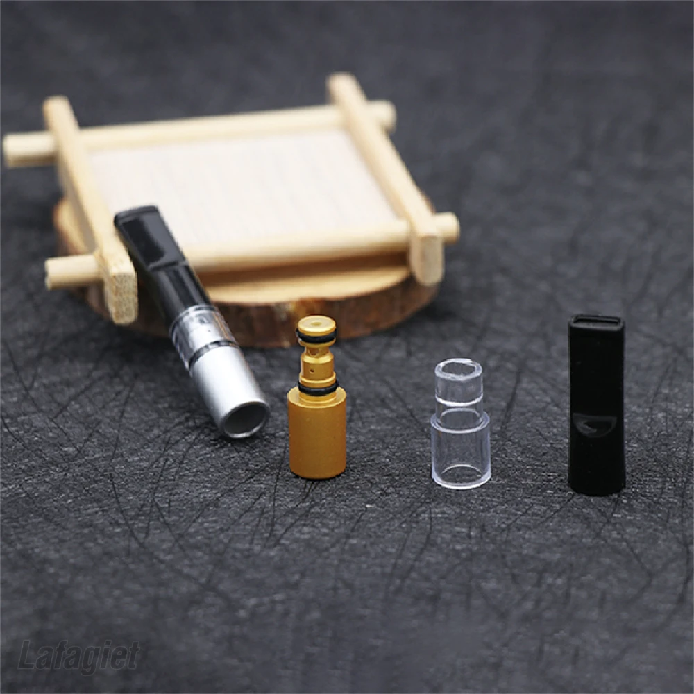 Picture 7: Cigarette Filter Holder Handheld Washable Cigarette Holder Reduce Tar Smoke Filter Metal Pipe Mouthpiece Men Smoking Accessories