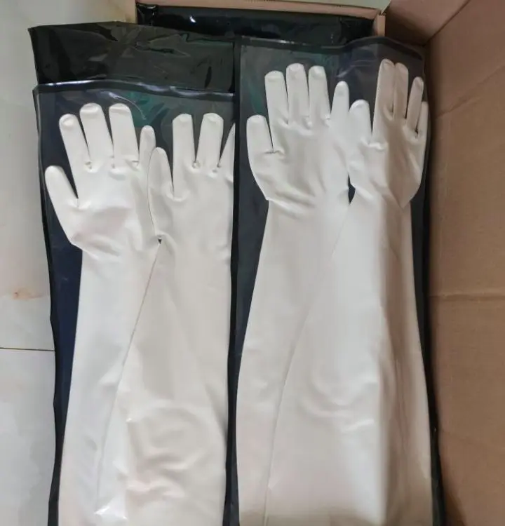

CSM Hypalon Rubber Gloves High Temperature Sterilizable Chloro-sulfonated Polyethylene Safety Gloves