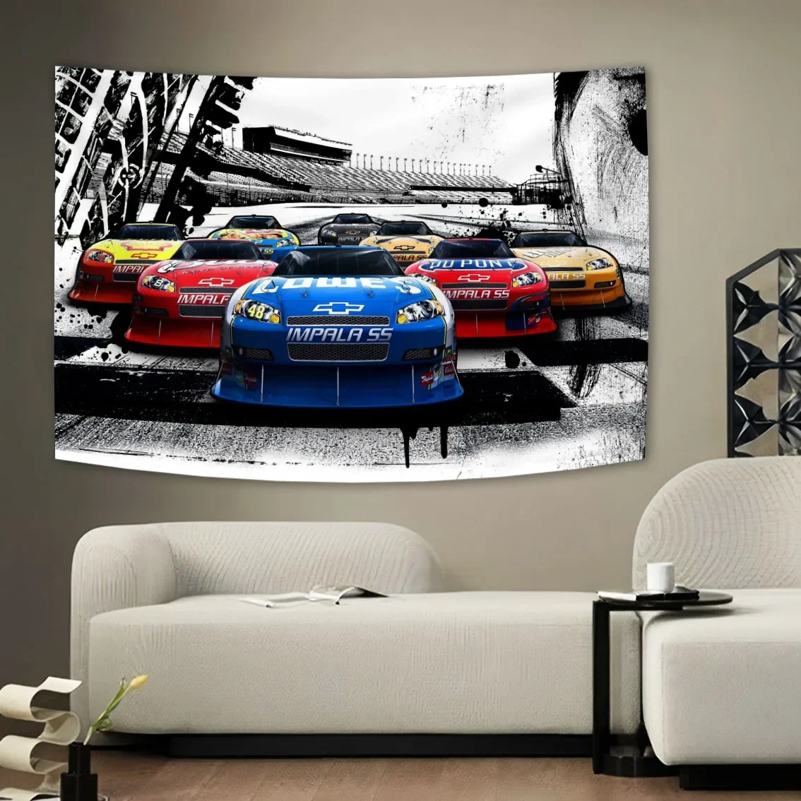 Cool Car Tapestries Banner Flags, Promoção ao ar livre, Garagem ou Quarto Pendurado Decorações, Alta Qualidade