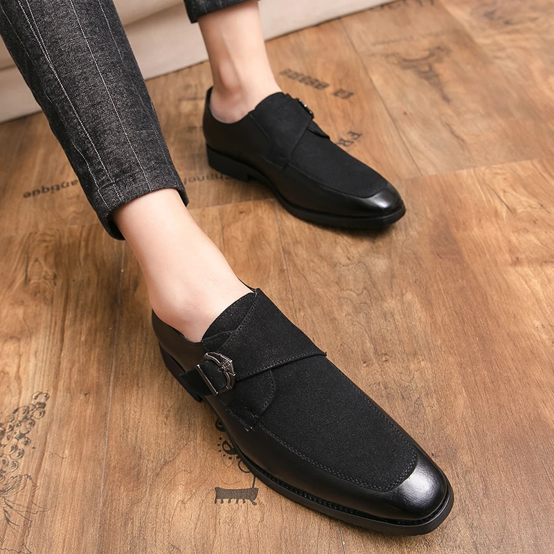 Men's Dress Shoes New Pu Leather Fashion Shoe for Mens Large Size Business Formal Casual Shoes Slip on Wedding Men Shoes Zapatos