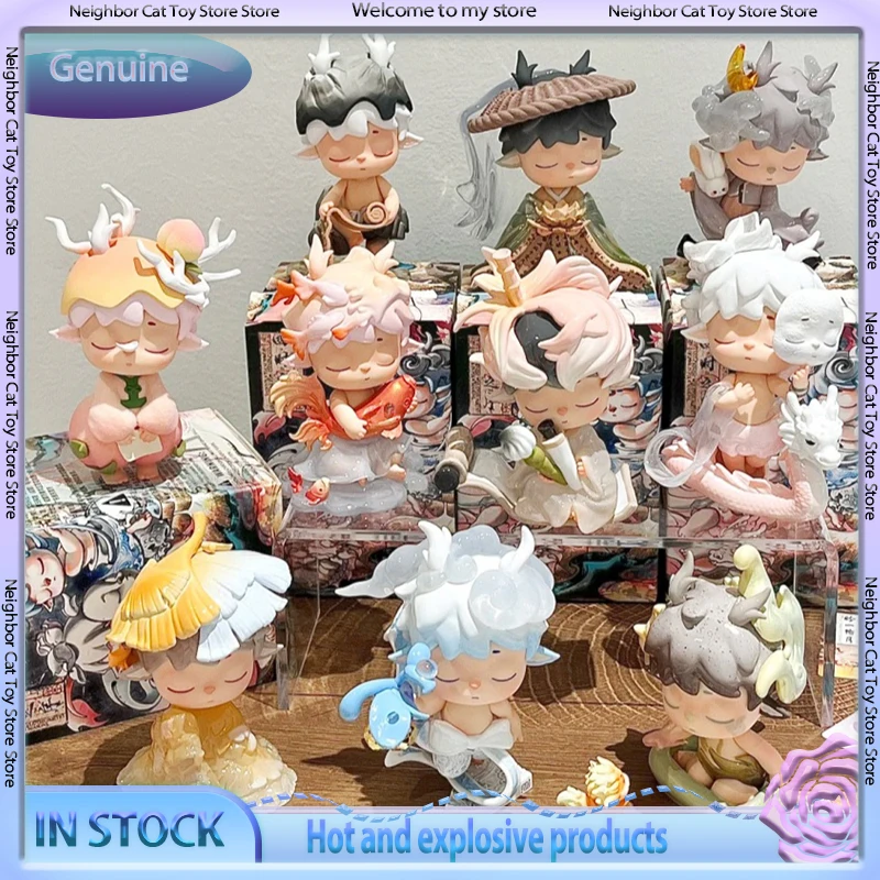 

Аутентичные пятна Heyone Mimi, новая серия Four Time Sequence, слепая коробка, фигурка, украшение для рабочего стола, периферийные модные игрушки, куклы, подарок