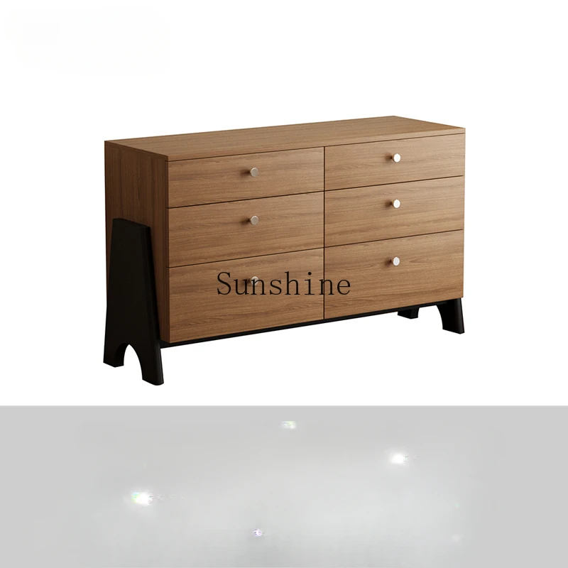 

Six-chest cabinet, antique drawer cabinet, solid wood bedside, bedroom storage, living room storage cabinet against the wall