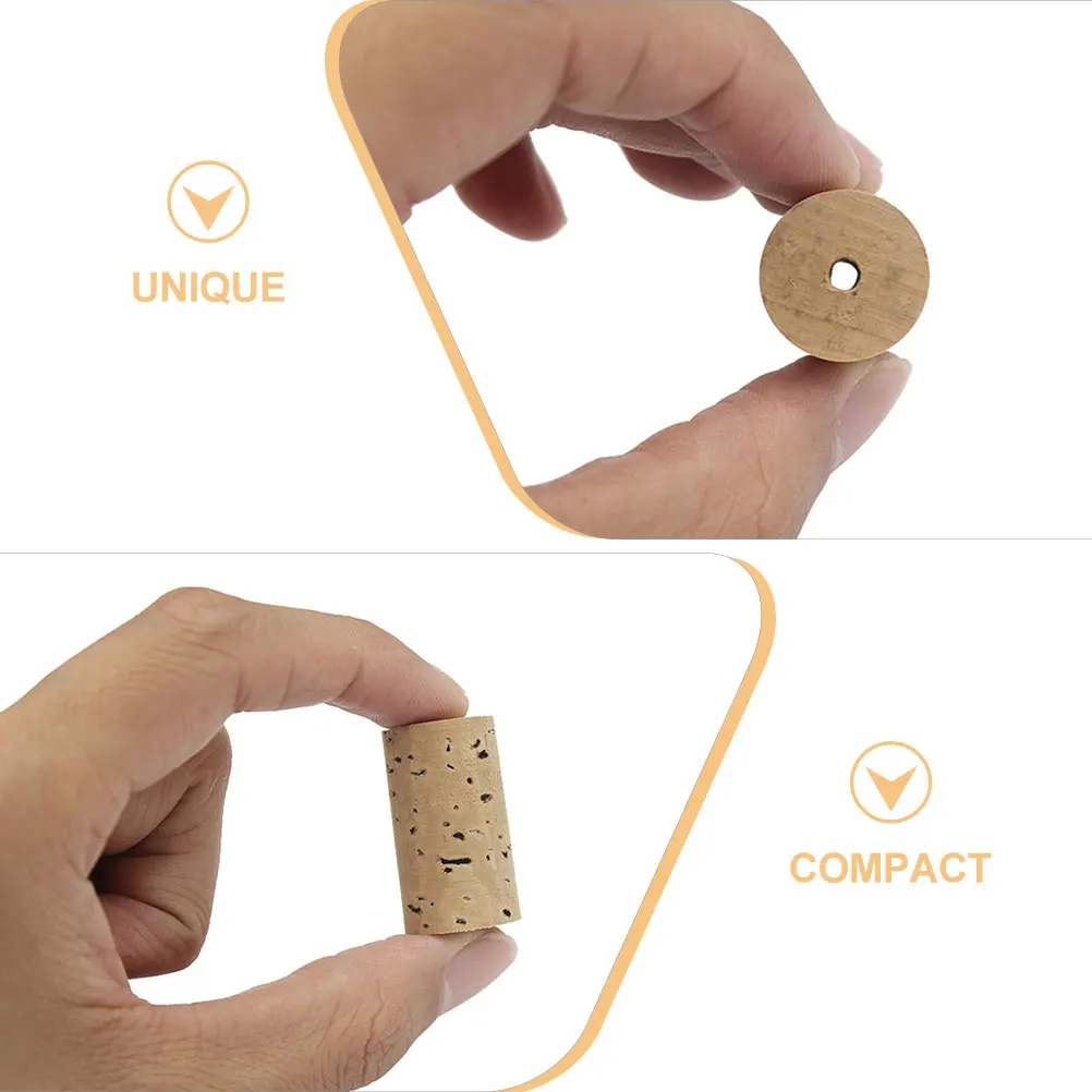 

6 Pcs Flute Cork Corks Plugs Replacement All Natural Parts Headjoint Accessories