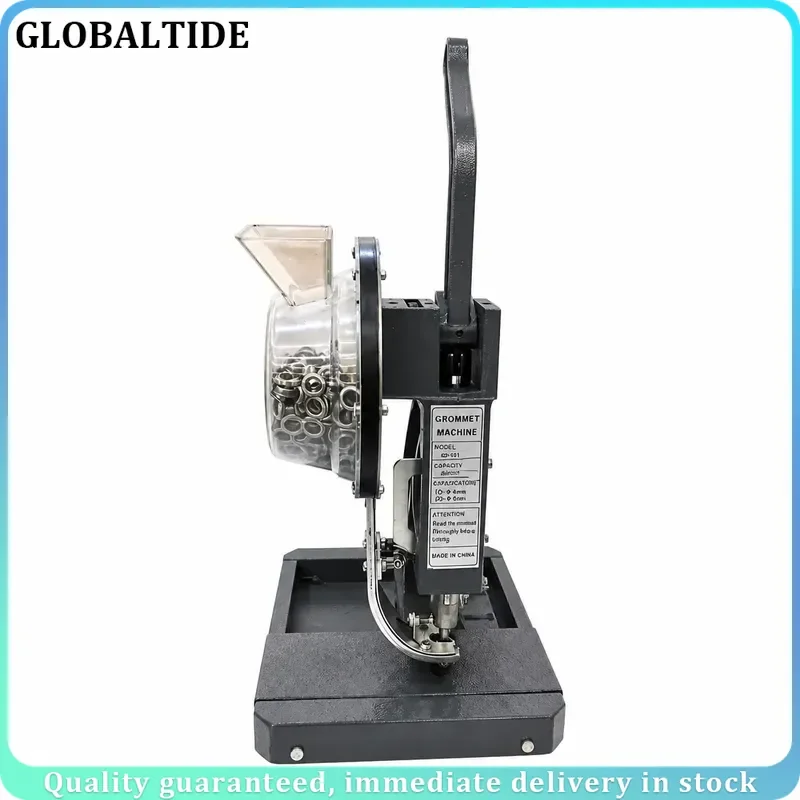 Manual Press Eyelet Puncher Machine Grommet Attaching Tool Heavy Duty Metal Hole Punch Setter for Leather Fabric DIY Craft
