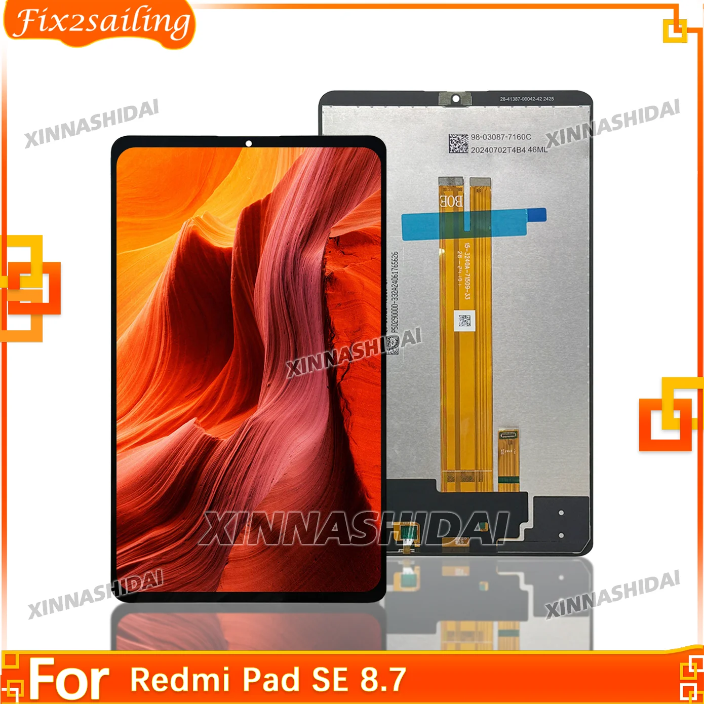 LCD 8.7' For Redmi Pad SE 8.7 LCD Touch Screen LCD Tablet Display Digitizer Assembly Replacement for Pad SE 8.7 24076RP19I LCD